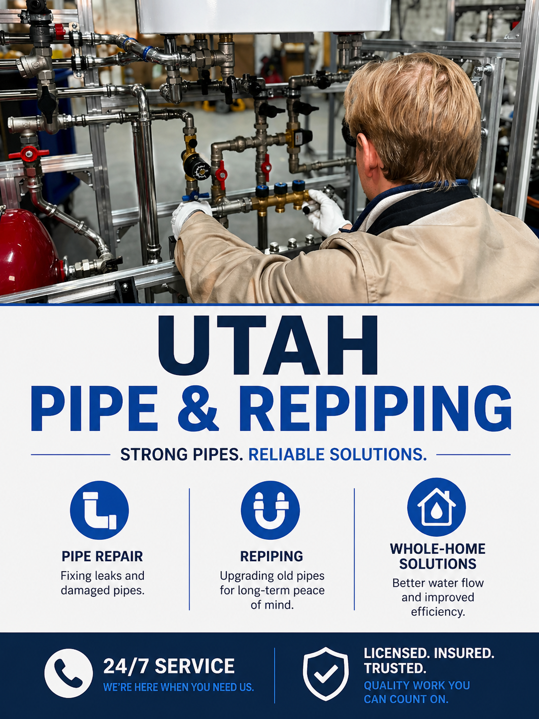 repiping and piping utah image